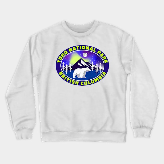 Yoho National Park British Columbia Canada Bear Rocky Mountains Crewneck Sweatshirt by TravelTime